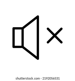 mute icon illustration vector graphic 