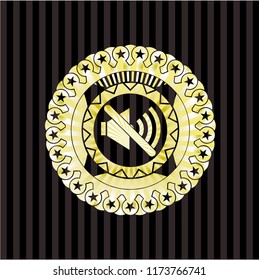 mute icon inside shiny badge