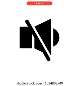 mute icon isolated sign symbol vector illustration - high quality black style vector icons
