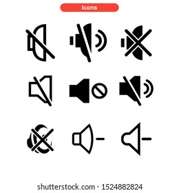 mute icon isolated sign symbol vector illustration - Collection of high quality black style vector icons

