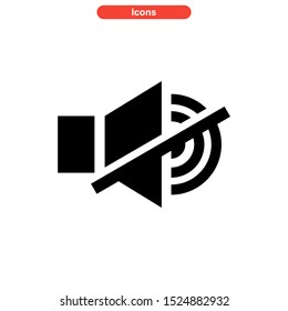 mute icon isolated sign symbol vector illustration - high quality black style vector icons
