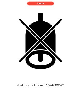 mute icon isolated sign symbol vector illustration - high quality black style vector icons
