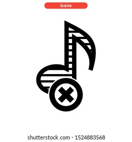 mute icon isolated sign symbol vector illustration - high quality black style vector icons
