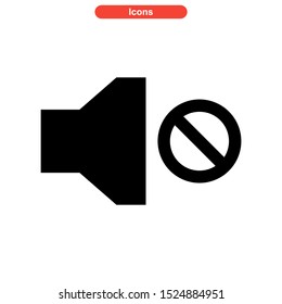 mute icon isolated sign symbol vector illustration - high quality black style vector icons
