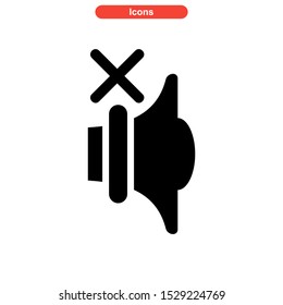 mute icon isolated sign symbol vector illustration - high quality black style vector icons
