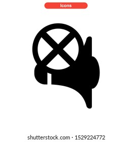 mute icon isolated sign symbol vector illustration - high quality black style vector icons
