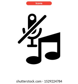mute icon isolated sign symbol vector illustration - high quality black style vector icons
