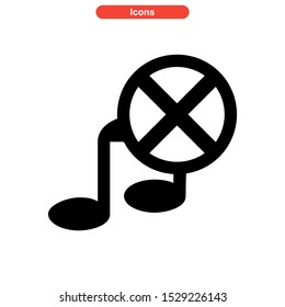 mute icon isolated sign symbol vector illustration - high quality black style vector icons
