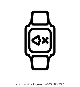 Mute icon, Line Vector graphics