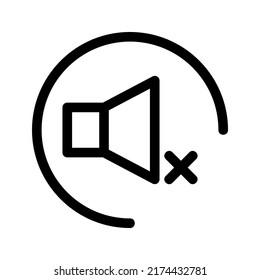 mute icon or logo isolated sign symbol vector illustration - high quality black style vector icons
