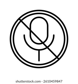 Mute icon on white bacground