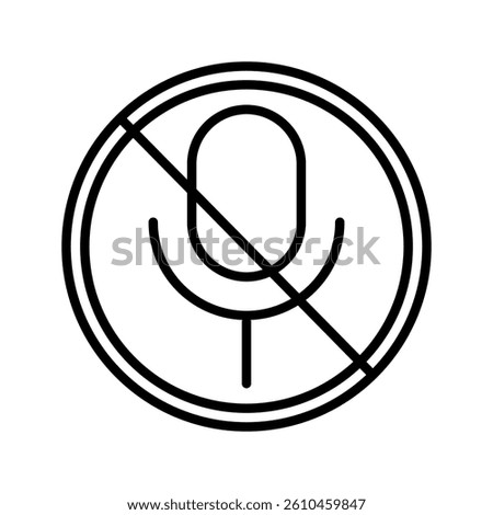 Mute icon on white bacground