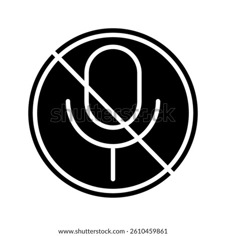 Mute icon on white bacground