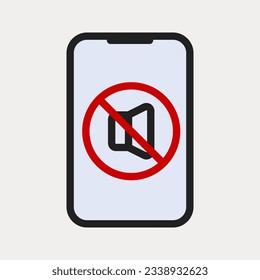 Mute icon. sign for mobile concept and web design. vector illustration