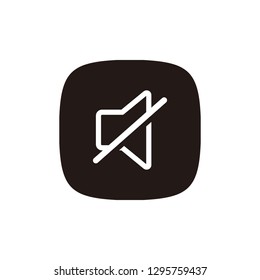 Mute icon sign symbol