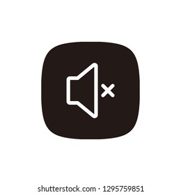 Mute icon sign symbol