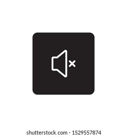 Mute icon sign symbol vector