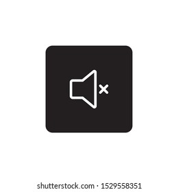 Mute icon sign symbol vector