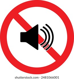 Mute icon sign symbol vector