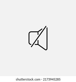 Mute icon sign vector,Symbol, logo illustration for web and mobile