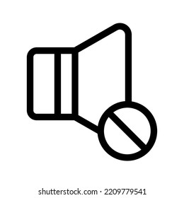 Mute icon. Sound Off sign. vector illustration