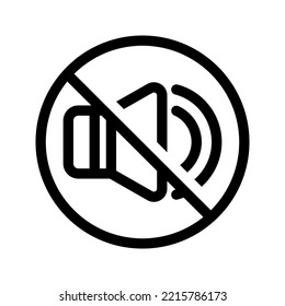 Mute icon. Sound Off sign. vector illustration
