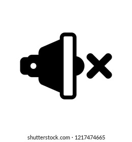 Mute icon. Trendy Mute logo concept on white background from User Interface and Web Navigation collection. Suitable for use on web apps, mobile apps and print media.