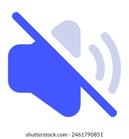 Mute icon for uiux, web, app, infographic, etc