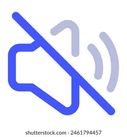 Mute icon for uiux, web, app, infographic, etc