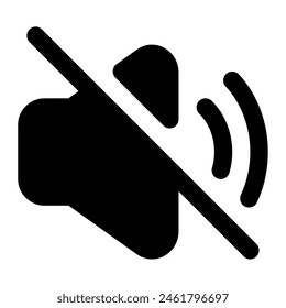 Mute icon for uiux, web, app, infographic, etc