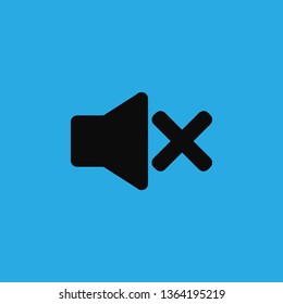mute icon vector