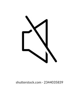 mute icon vector design templates 