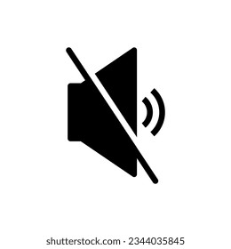 mute icon vector design templates 