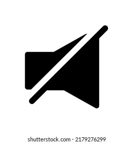 stumme Symbol Vektorgrafik Logo Vorlage für viele Zwecke. Einzeln auf weißem Hintergrund.