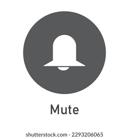 Mute Icon Vector Image Illustration