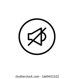 stumm Symbol Vektorillustration. perfekt für Multimedia-Player-Schnittstellentasten und für beliebige Zwecke