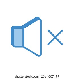 Ilustración del vector de icono silenciar