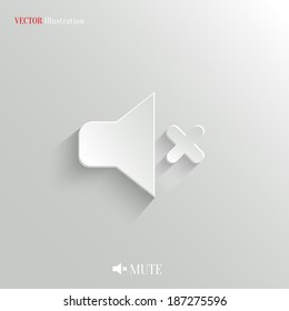 Mute icon - vector web illustration, easy paste to any background