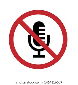 Mute Icon. Voiceless Illustration As A Simple Vector Sign & Trendy Symbol for Design and Websites, Presentation or Mobile Application.