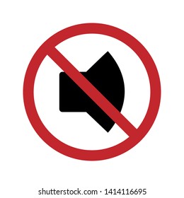 Mute Icon. Voiceless Illustration As A Simple Vector Sign & Trendy Symbol for Design and Websites, Presentation or Mobile Application.