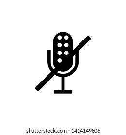 Mute Icon. Voiceless Illustration As A Simple Vector Sign & Trendy Symbol for Design and Websites, Presentation or Mobile Application.