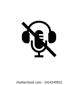 Mute Icon. Voiceless Illustration As A Simple Vector Sign & Trendy Symbol for Design and Websites, Presentation or Mobile Application.