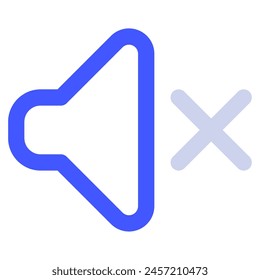 Silenciar ícono para Web, App, infografía, etc
