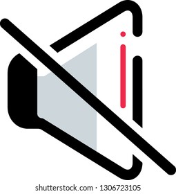 Mute icon for web,software or print materials. Customize-able vector
