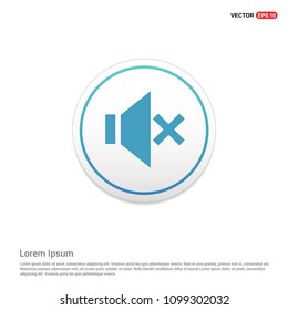 Mute icon White Background icon template