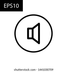 Mute Icon.Vector illustration. Web , mobile app. EPS10