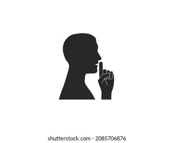 1,600 Keep silent icon Images, Stock Photos & Vectors | Shutterstock