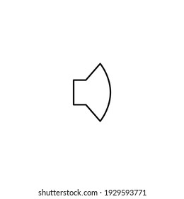mute line art vector icon