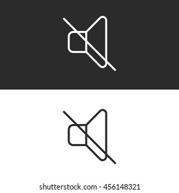 mute line icon