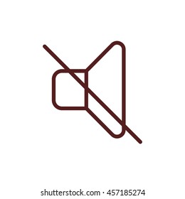 mute line icon
